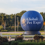 outdoor display with a sign for global pet expo | Incredible Pet-Friendly Travel Products from Global Pet Expo 2024